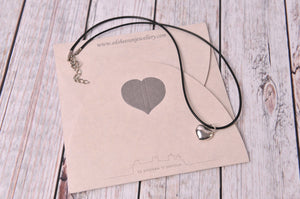 Silver Tone Heart Charm Necklace - Created by Imogen Sheeran