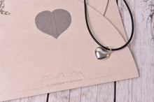 Load image into Gallery viewer, Silver Tone Heart Charm Necklace - Created by Imogen Sheeran