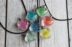 Flower Heart Charm Necklace - Created by Imogen Sheeran